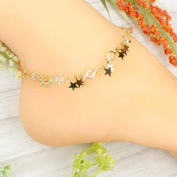 "Handmade Anklet – Elegant & Delicate Jewelry for Women | UNVRC1325 - Picture 8 of 10